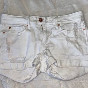 Denim Levi white jean shorts